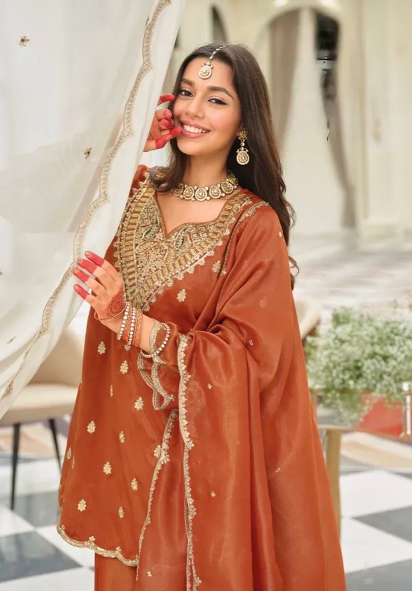 Rust_Orange_Embroidered_Sharara_Suit_Set_with_Dupatta