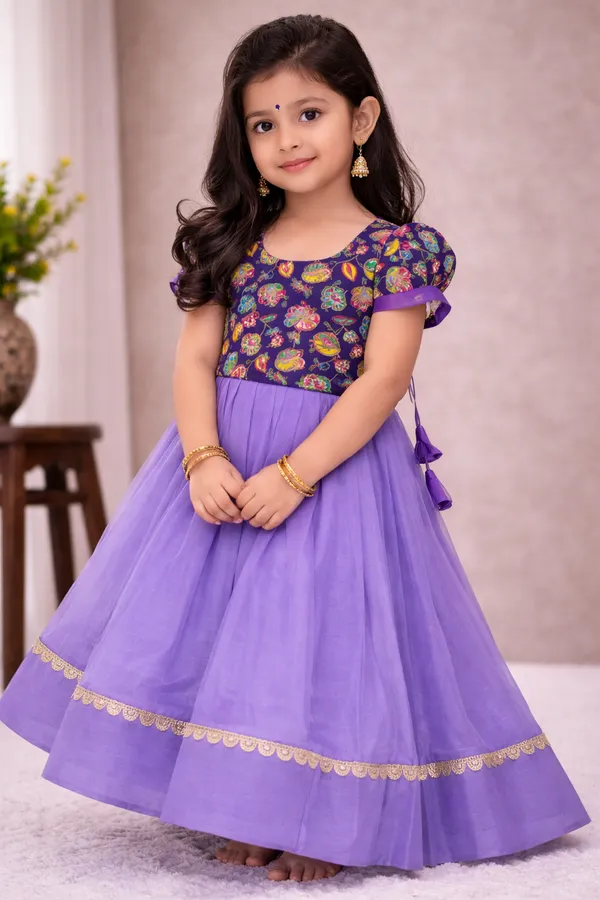 Purple_Georgette_Lehenga_Choli_with_Floral_Embroidered_Blouse