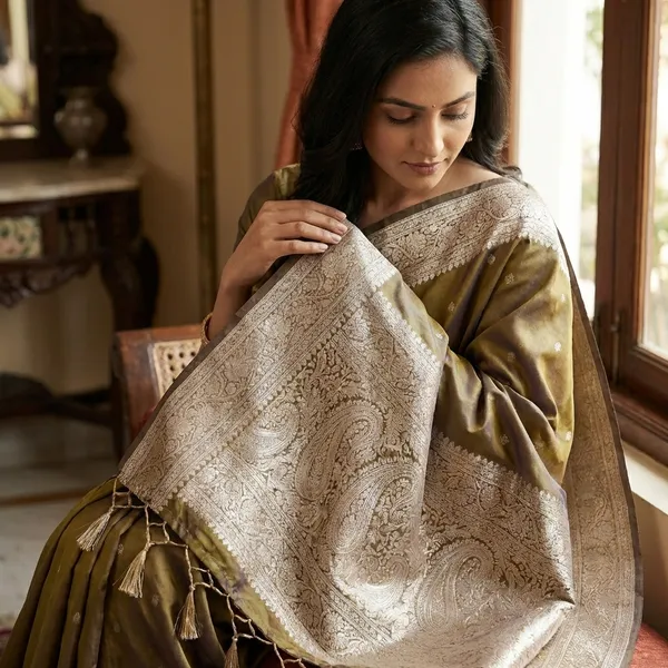 Traditional_South_Indian_Silk_Saree_with_Golden_Zari_Border