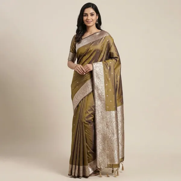Traditional_South_Indian_Silk_Saree_with_Golden_Zari_Border