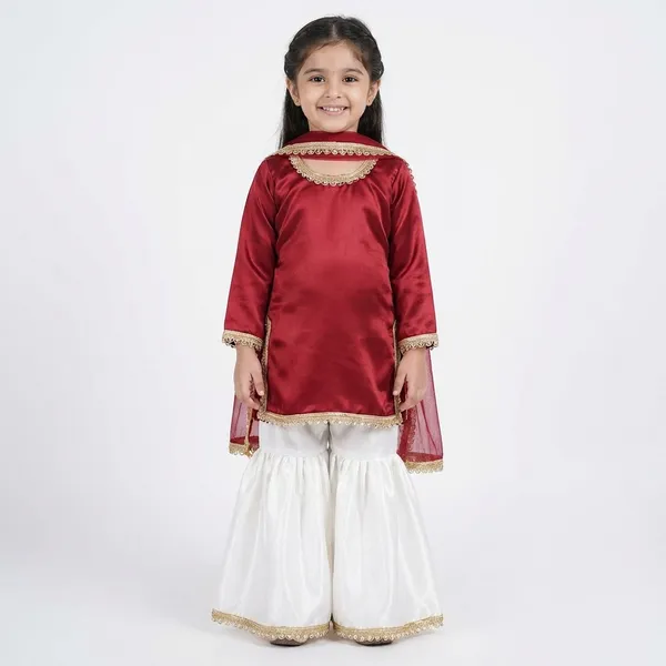 Maroon_and_White_Sharara_Set_with_Golden_Embroidery_for_Girls