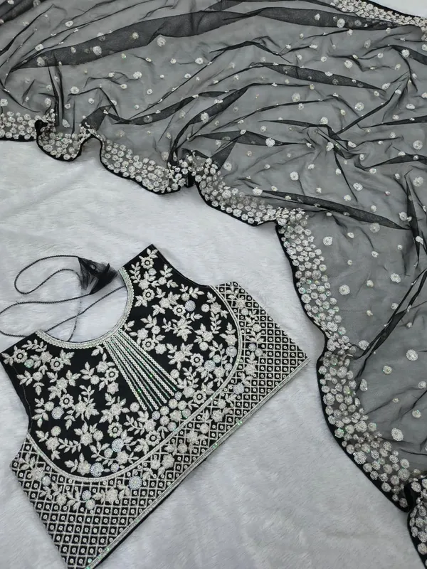 Black_Net_Saree_with_Silver_Sequin_Border_and_Polka_Dots