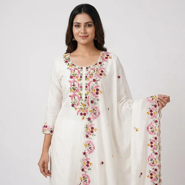 White_Floral_Embroidered_Unstitched_Suit_Material_with_Dupatta