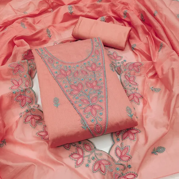 Peach_Embroidered_Salwar_Suit_Set_with_Dupatta
