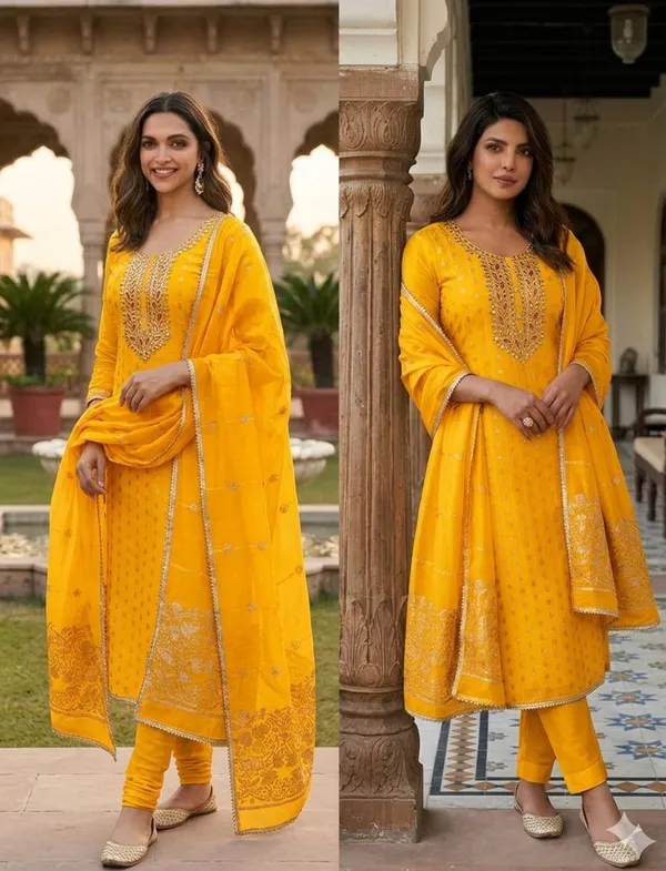 Yellow_Embroidered_Georgette_Salwar_Suit_Set_with_Dupatta