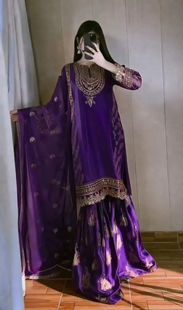 Purple_Embroidered_Velvet_Sharara_Suit_Set_-_Pakistani_Style_Ethnic_Wear