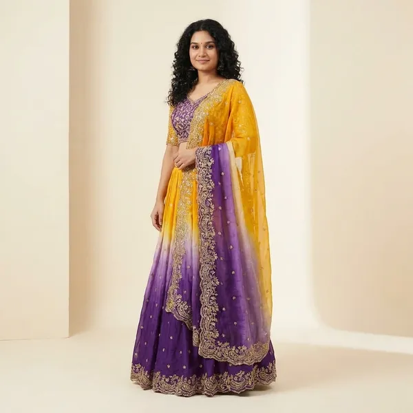 Purple_and_Yellow_Embellished_Lehenga_Set_with_Dupatta
