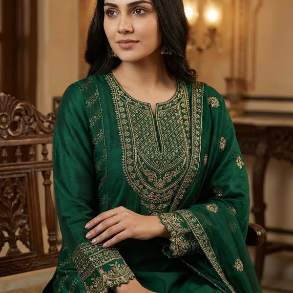 Elegant_Emerald_Green_Embroidered_Sharara_Suit_Set
