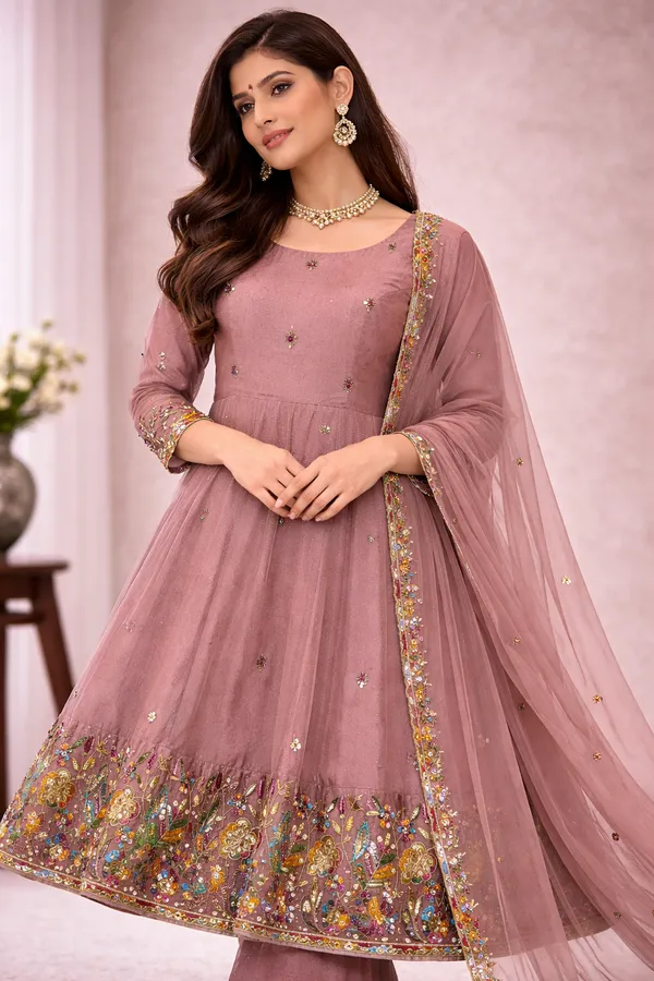 Beige_Embroidered_Anarkali_Dress_with_Dupatta_-_Ethnic_Wear_Set