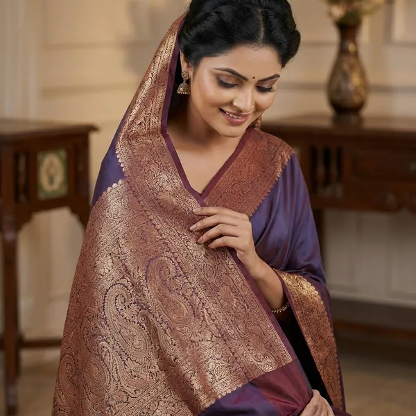 Elegant_Purple_Banarasi_Silk_Saree_with_Zari_Work_and_Matching_Blouse_Piece