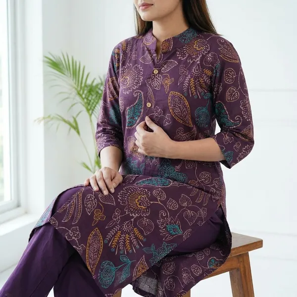 Purple_Batik_Print_Cotton_Dress_with_Dupatta