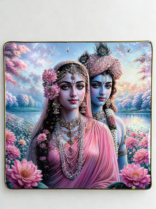 Multicolour_Premium_Quality_16X16_Inch_Radha_Krishna_Frame