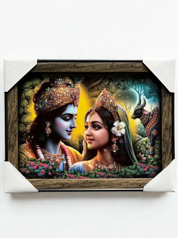 Multicolour_Premium_Quality_11x14_Radha_Krishna_Wooden_Finish_Bordering