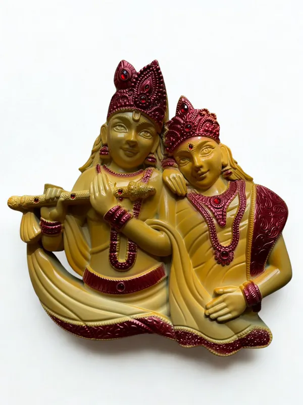 Yeloow_With_Maroon_Finish_Premium_Quality_Radha_Krishna_Face