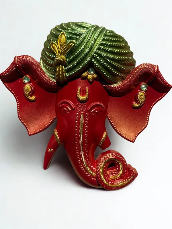 Red_And_Green_Premium_Quality_Combination_With_Golden_Sprinkle_Ganesh_Face