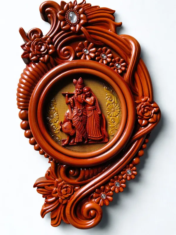 Orange_Premium_Quality_Radha_Krishna_Framing