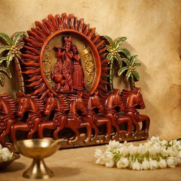 Orange_Premium_Quality_Radha_Krishna_Framing