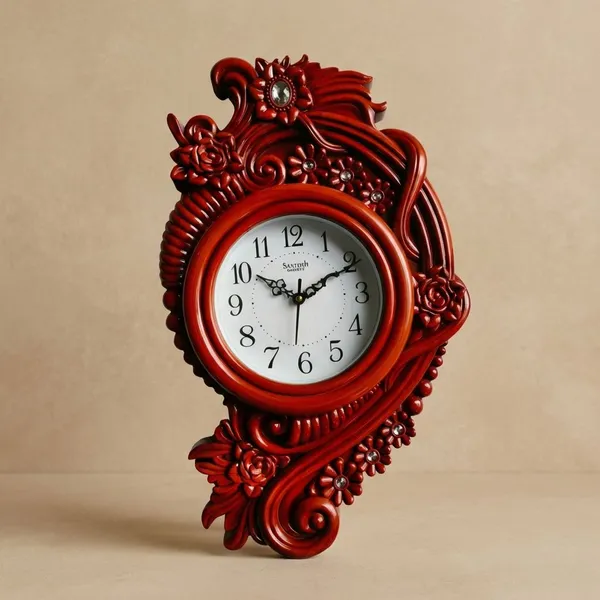 Orange_Premium_Quality_Wall_Hanging_Clock