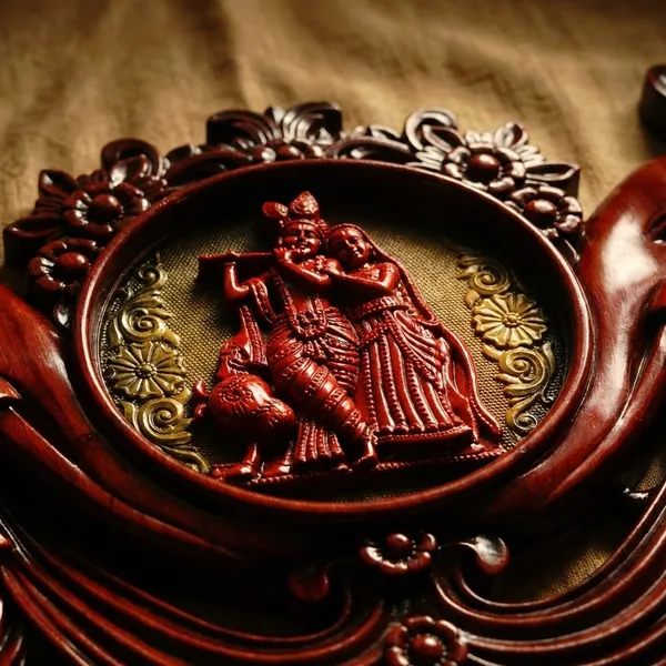 Orange_Premium_Quality_Radha_Krishna_Framing