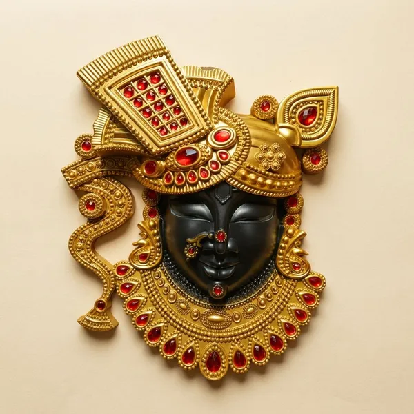 Golden_And_Black_Premium_Quality_Shreenathji_Face