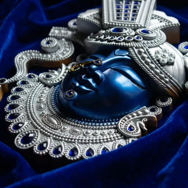 Blue_And_Silver_Premium_Quality_Shreenathji_Face