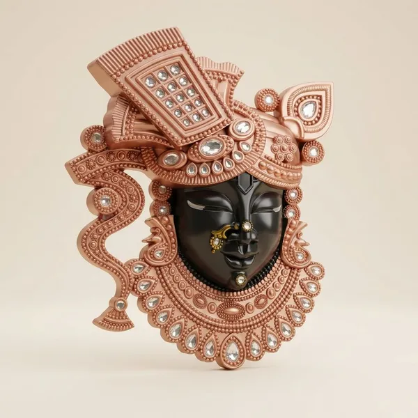 Black_And_Peach_Premium_Quality_Shreenathji_Face