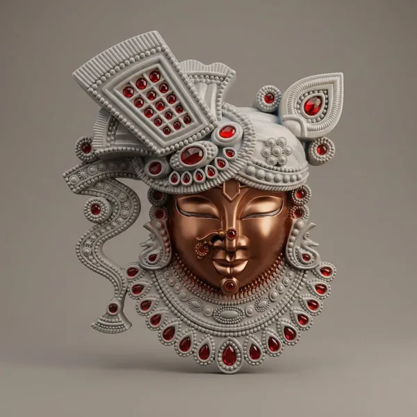 Brown_And_White_Premium_Quality_Shreenathji_Face