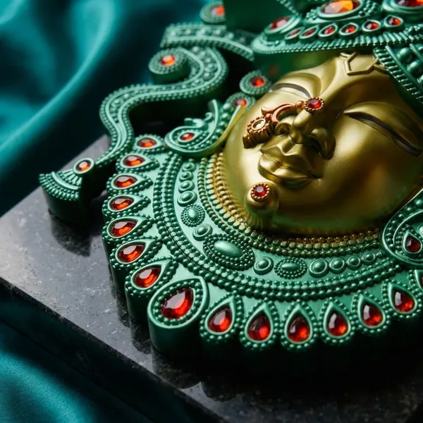 Golden_And_Green_Premium_Quality_Shreenathji_Face