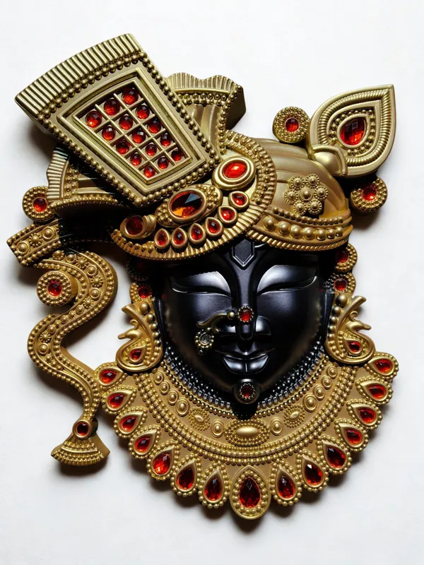 Blue_And_Golden_Premium_Quality_Shreenathji_Face
