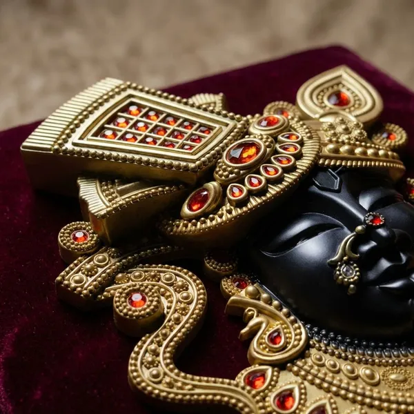 Blue_And_Golden_Premium_Quality_Shreenathji_Face