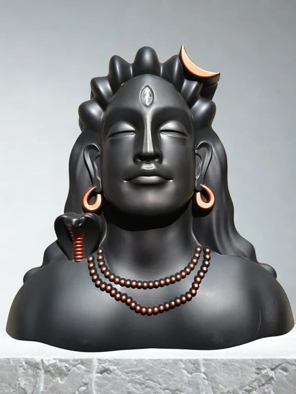 Black_Face_Brown_Chain_Premium_Quality_Adiyogi_Face