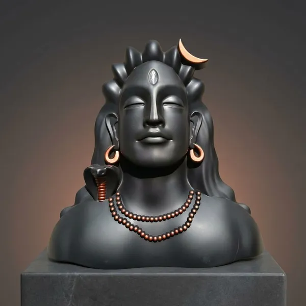 Black_Face_Brown_Chain_Premium_Quality_Adiyogi_Face