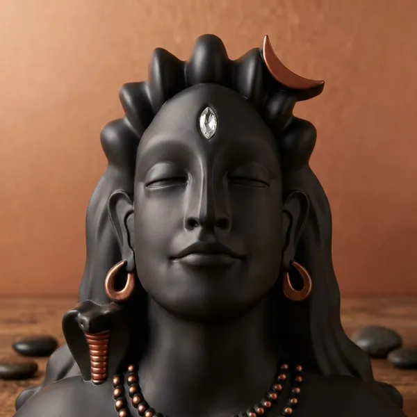 Black_Face_Brown_Chain_Premium_Quality_Adiyogi_Face