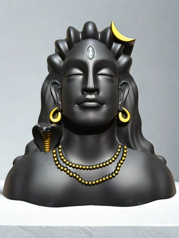 Black_Face_Golden_Chain_Premium_Quality_Adiyogi_Face