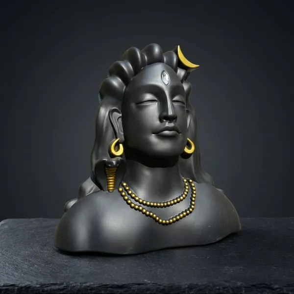 Black_Face_Golden_Chain_Premium_Quality_Adiyogi_Face