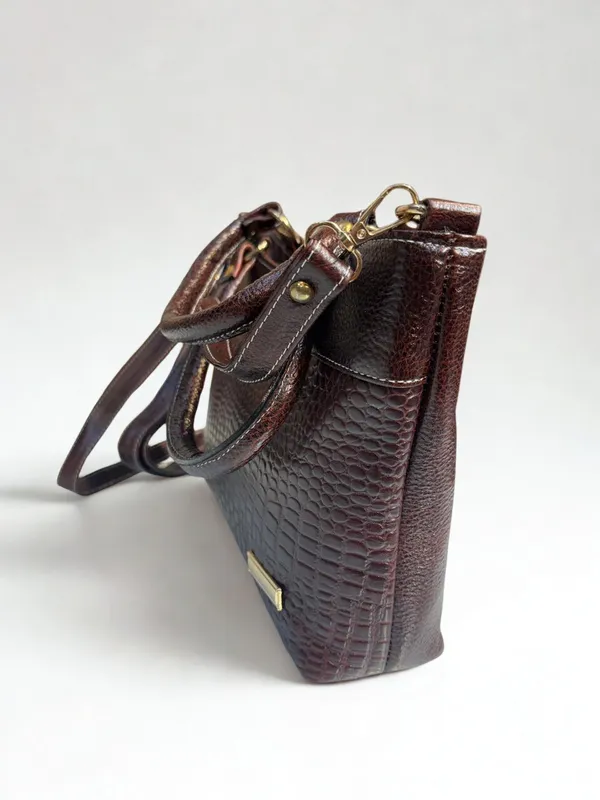 Chocolate_Brown_Color_Premium_Quality_12x8_Inch_Premium_Ladies_Bag