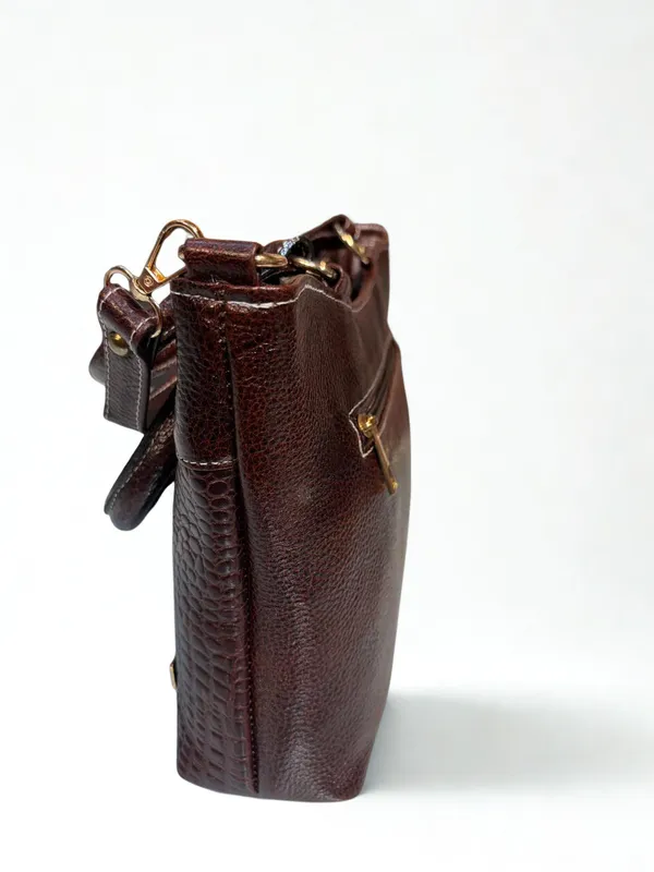 Chocolate_Brown_Color_Premium_Quality_12x8_Inch_Premium_Ladies_Bag