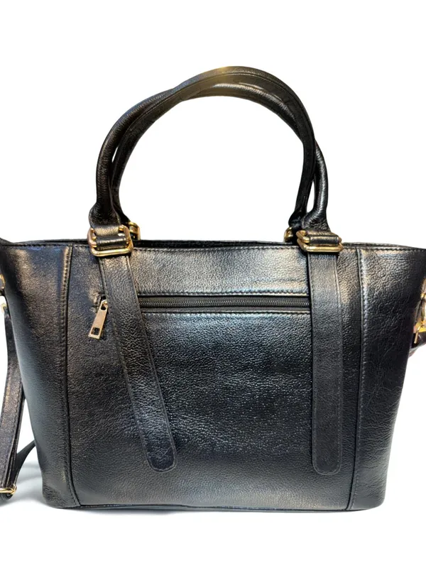 Black_Premium_Quality_16x10_Inch_Genuine_Leather_Premium_Bag_For_Women