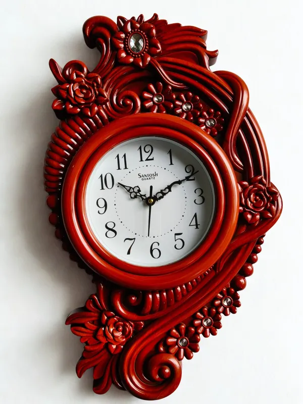 Orange_Premium_Quality_Wall_Hanging_Clock