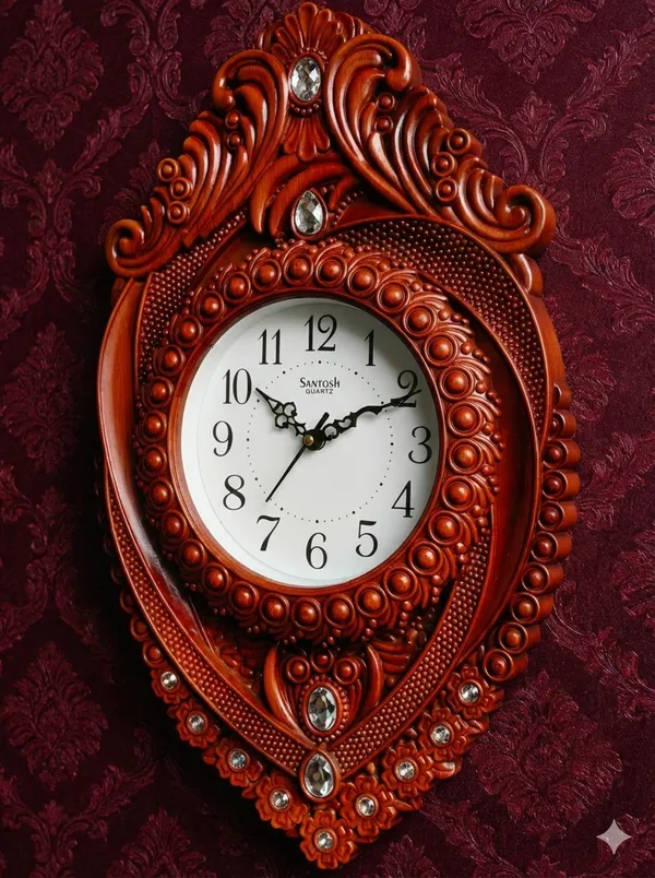 Orange_Premium_Quality_Wall_Hanging_Clock