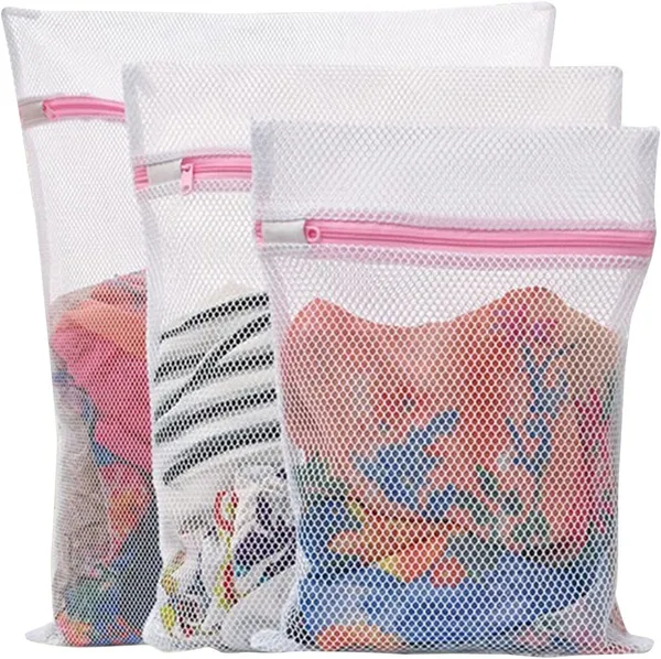 Delicates_Mesh_Laundry_Bags_|_Reusable_Washing_Machine_Wash_Bags_for_Bras,_Underwear,_Hosiery,_Blouses,_Jeans_&_Baby_Clothes_|_Durable_Travel_Laundry_Bags_with_Zipper_Closure
