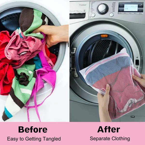 Delicates_Mesh_Laundry_Bags_|_Reusable_Washing_Machine_Wash_Bags_for_Bras,_Underwear,_Hosiery,_Blouses,_Jeans_&_Baby_Clothes_|_Durable_Travel_Laundry_Bags_with_Zipper_Closure