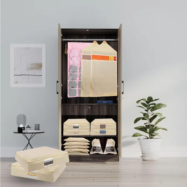 Cotton_Clothes_Storage_Box/Covers/Bags_with_Zip_as_Wardrobe_Organizer_for_Huge_/Dresses/Shirts/Trousers/Gown/Quilts