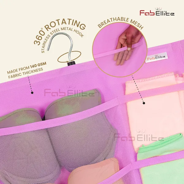 Double-Sided_Hanging_Organizer_with_30_Transparent_Clear_Pockets_|_Versatile_Wall_&_Closet_Storage_Bag_for_Socks,_Bras,_Underwear,_and_Accessories_|_Stylish_Pink_(Pack_of_1)