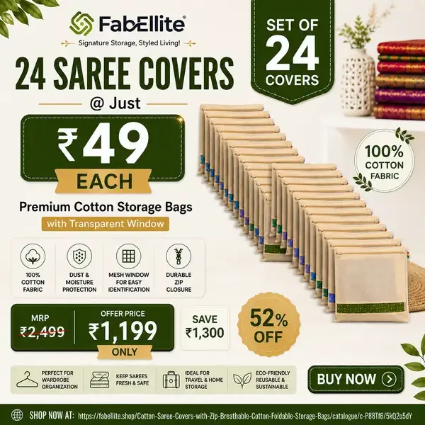 Cotton_Saree_Bags/Covers_for_Storage_Set_of_-_24_Big_size_single_(16_x_14_Inches)_with_Zip_Closure_for_Clothes_Bags_and_Wardrobe_Organizer_with_Transparent_mesh_window