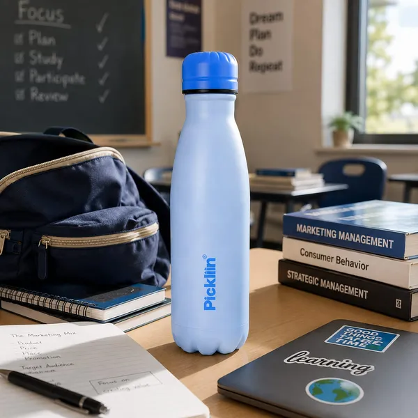 PICKLI_Cola_Pop_Hot_N_Cold_SS_Water_Bottle_500ml_|_Leak_Proof_BPA_Free_Rust_Proof_Reusable_Water_Bottle_|_Water_Bottle_for_School,_Office,_Gym,_Sports,_Travel_&_Daily_Use_-_Blue