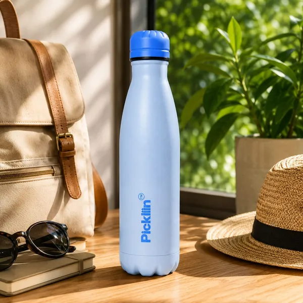 PICKLI_Cola_Pop_Hot_N_Cold_SS_Water_Bottle_500ml_|_Leak_Proof_BPA_Free_Rust_Proof_Reusable_Water_Bottle_|_Water_Bottle_for_School,_Office,_Gym,_Sports,_Travel_&_Daily_Use_-_Blue