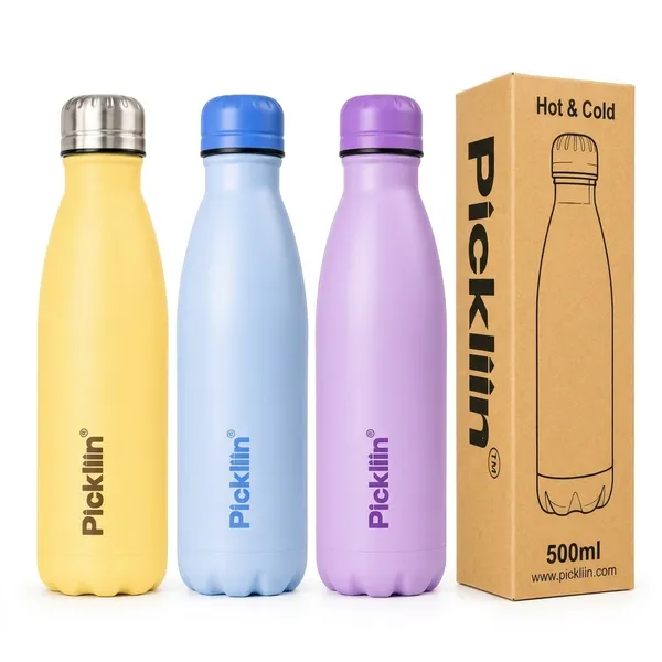 PICKLI_Cola_Pop_Hot_N_Cold_SS_Water_Bottle_500ml_|_Leak_Proof_BPA_Free_Rust_Proof_Reusable_Water_Bottle_|_Water_Bottle_for_School,_Office,_Gym,_Sports,_Travel_&_Daily_Use_-_Purple