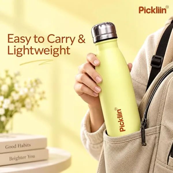 PICKLI_Cola_Pop_Hot_N_Cold_SS_Water_Bottle_500ml_|_Leak_Proof_BPA_Free_Rust_Proof_Reusable_Water_Bottle_|_Water_Bottle_for_School,_Office,_Gym,_Sports,_Travel_&_Daily_Use_-_yellow