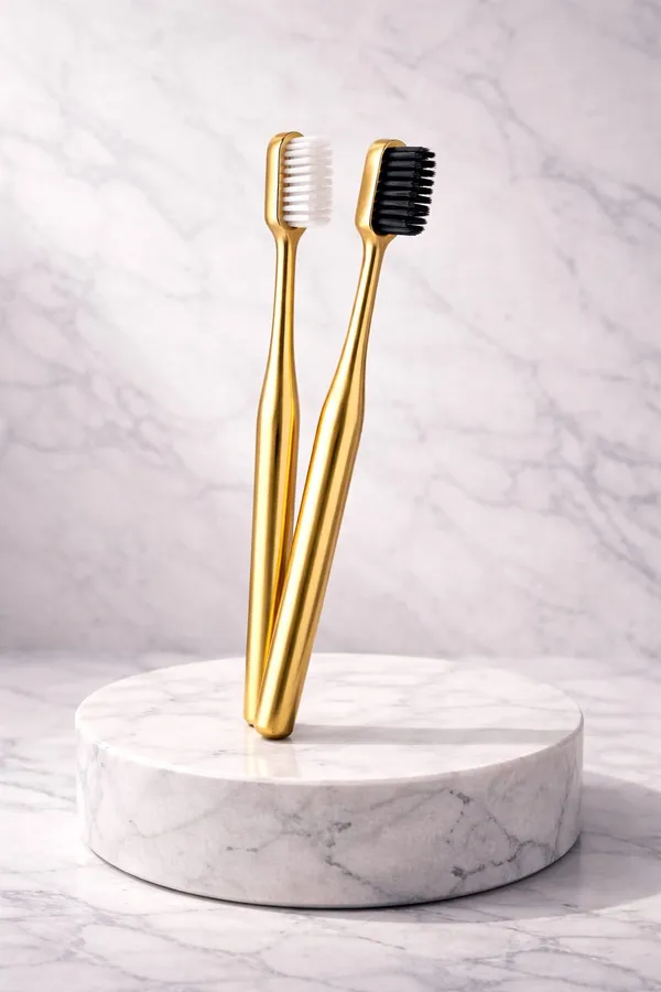 Premium_Gold_Coated_Toothbrush_With_White_And_Black_Bristles_–_Pack_Of_2